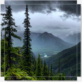 Rainstorms over Banff
